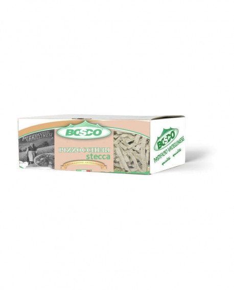 PIZZOCCHERI SFUSI STECCA con farina integrale di grano saraceno - 7kg - Pastificio Valtellinese BO.S.CO.