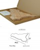 Tagliere in legno a forma di regione Sicilia - dimensione 44.5 x 31 - Elga Design