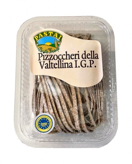 Pizzoccheri della Valtellina IGP - pasta fresca senza uovo - in ATM vaschetta 250g - Pastai in Brianza