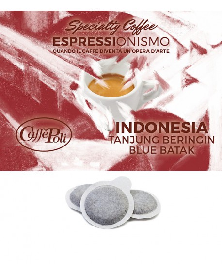 Cialda carta - Speciality Coffee Indonesia Beringin Blue Batak - Confezione da 150 pezzi - Caffè Poli