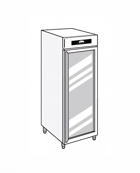 Armadio frigorifero Stagionatore 700 GLASS Carni e Formaggi - STG ALL 700 GLASS CF LCD - Refrigerazione - Everlasting