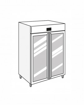 Armadio frigorifero Stagionatore 1500 GLASS Carni e Formaggi - STG ALL 1500 GLASS CF ADV - Refrigerazione - Everlasting